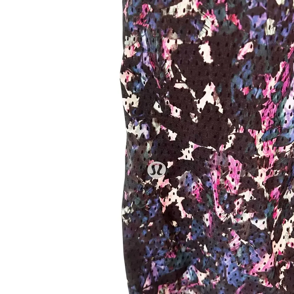 Lululemon Om Pant Floral Sport Black Multi Sz S